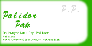 polidor pap business card
